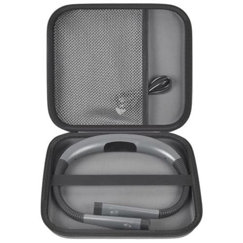 Image of GWCASE Hard Carrying Case for Glocusent for Vekkia LED Neck Reading Lights | Shock-Resistant EVA Shell, Mesh Pocket for Cable, Keep Small Gear Neat for Bedtime Reading, Crochet, Travel, Grey, Box Only