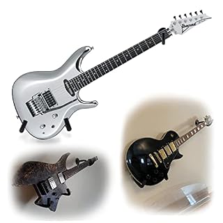 Guitar Wall Mount Bass Display Rack Horizontal Hanger (Electric Guitar/Ukulele) - Les Beatles, Paul McCartney, John Lennon, RIngo Starr, George Harrison