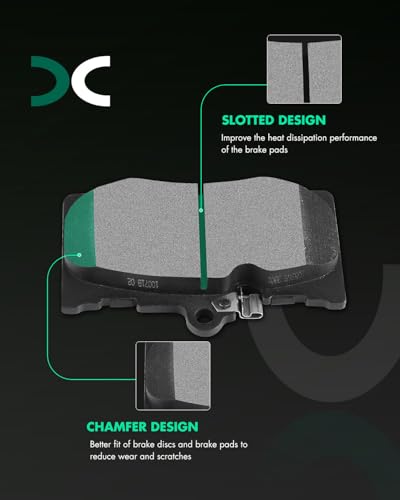 Image of SCITOO D1118 D1113 Front Rear Semi-Metal Brake Pads Sets Fit For Lexus GS350 2007-2011,For GS430 2006-2007,For GS460 2008-2011,For IS350 2006-2013