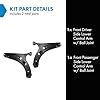 TRQ Front Lower Control Arm with Ball Joint Included Set Driver and Passenger Side 2 Pieces Compatible with 2018-2023 Subaru Crosstrek #1
