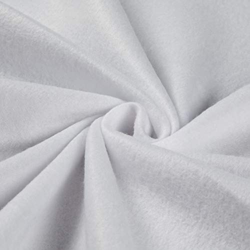 Luxuriously Soft White Polar Fleece Fabric by the Yard - Perfect for Crafts, Apparel, and Home Décor 4 Luxuriously Soft White Polar Fleece Fabric by the Yard - Perfect for Crafts, Apparel, and Home Décor - Image 3