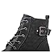 GLOBALWIN Women's Grey Combat Boots Lace Up Ankle Booties Fashion Comfortable Boots For Women Size 9M