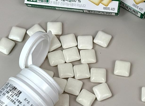 Chicle Coreano sin Azúcar Sabor Menta Refrescante, 23g (Paquete de 5) miniatura 6