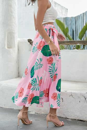 Image of Cromoncent Matching Hawaiian Outfits for Family, Dad and Son Matching Luau Beach Tropical Shirts Mommy Daughter Tropical Sets