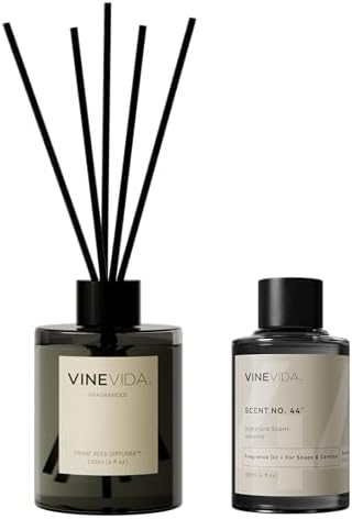 VINEVIDA | Jasmine | Reed Diffuser for Home & Bathroom | Long-Las...