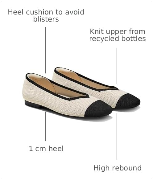 Image of VIVAIA Women's Margot 2.0 Square-Toe Ballet Flats