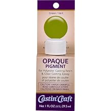 Environmental Technology CastinCraft Opaque Pigment - Green 1 oz Kit Polyester Casting Resin Clear Epoxy Coloring Liquid Tints & Dye Art Supplies Artists, Artisans & Hobbyists, 1 Liter 46329