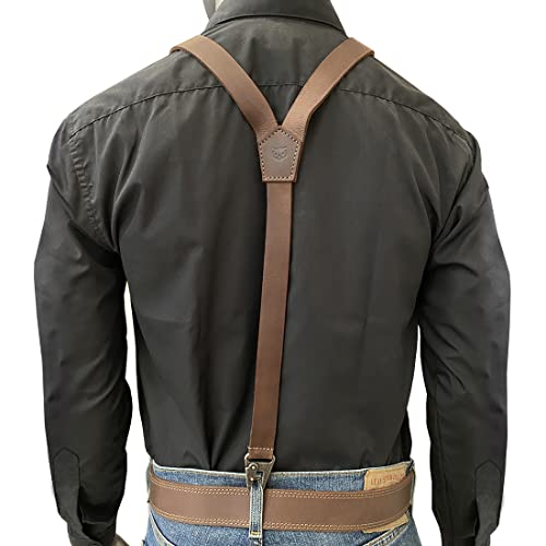 Hide & Drink Leather Y Suspenders (Medium 5 Ft. 3 In. To 5 Ft. 9 In.) :: Bourbon Brown #TOP4