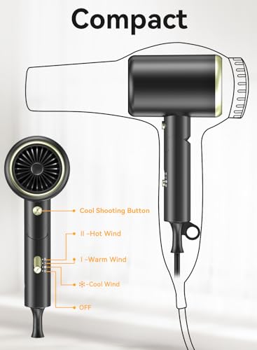 MESHEEN Hair Dryer, 150000RPM Ionic Blow Dryer の商品画像 4