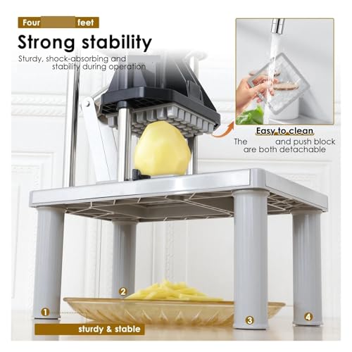 Cortador de frituras de acero inoxidable para frutas y verduras miniatura 4