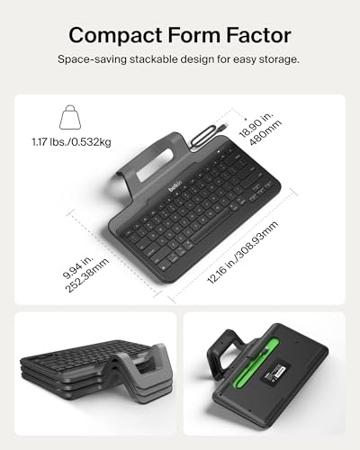 Belkin B2B130 Wired Tablet Keyboard with Stand and Lightning Connector for iPad - image 7