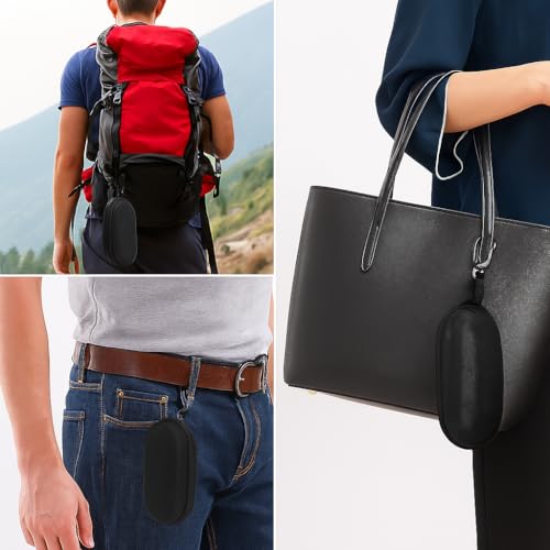 Image of Pack of 2 - Premium Hard Shell Sunglass Case for Men & Women | Black Zipper Eyewear Cover with Hook | Glasses & Goggles Case
