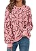 PRETTYGARDEN Graphic Sweatshirts for Women Crewneck Floral Print Long Sleeve Pullover Y2K Tops 2026 Fall Casual Cute Clothes (Pink Floral,Small)