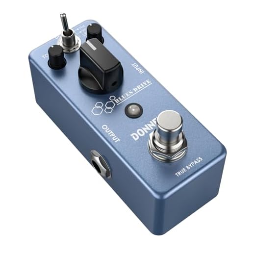 Donner Overdrive Guitar Pedal, Blues Drive Vintage Overdrive Effect Warm/Hot Modes True Bypass