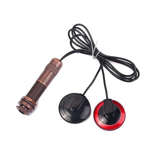 JOINPAYA マンドリンピックアップ 楽器ピックアップ エレキギター用のアウトプットジャック チューナー guitar 1/4 インチ エンドピン ジャック ピエゾマイクピックアップ