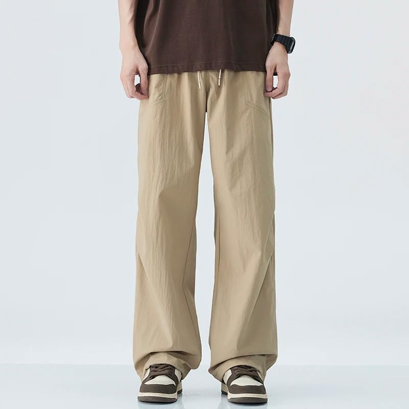 Men's Summer Thin Baggy Casual Pant Business Stretch Cotton Slim Male Trousers3