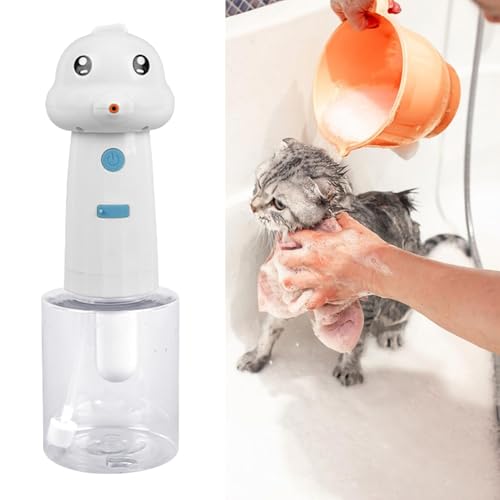 Espuma de champú para perros automática e impermeable con dispensador de burbujas seguro 4