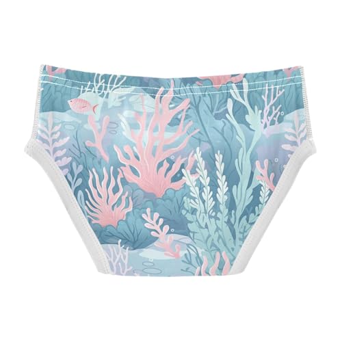 visesunny Boys Cotton Underwear Ocean Coral Fish Bubble Pattern Printed Toddler Soft Training Briefs Size 2T-8Y for Kids2