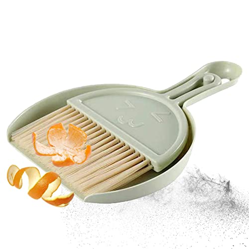 Rianpesn Kehrschaufel- und Besenset | Multifunktions-Schreibtisch-Tastatur-Kehrreinigung verdicken,Desktop Sweep Reinigungsbürste Kleiner Besen Haushalt Kehrschaufel Set – Bild 7