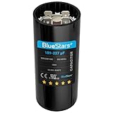 BlueStars Ultra Durable 189-227 uf/MFD 220-250 VAC Volts Round Start Capacitor 50/60 Hz AC Electric - Lot -1 - Exact Replacement of OEM Single Phase Motor Capacitors - Lifetime Up to 30.000 Hours