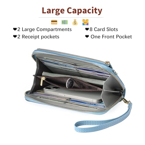 Image of GOIACII Phone Purse Crossbody Bags for Women Small Travel Wallet Touch Screen RFID Blocking