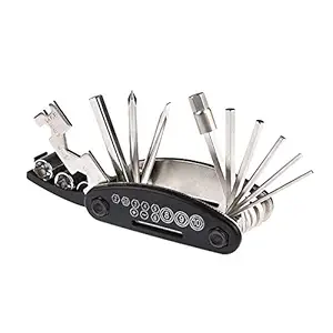 ROFORUF 16-in-1 BIKE MULTI-TOOL socket spanner allen hex key screwdriver, Multi-functional Mini Repair Folding Tool Set, Chromium-Vanadium Steel