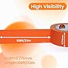 TAPEBEAR Floor Tape Orange Vinyl Tape 75mm x 33m, Floor Caution Marking Dance Splicing Tape Safety Warning Stripe Abrasion-proof Waterproof for Gym, Warehouse, Traffic Signage, Color Coding #1