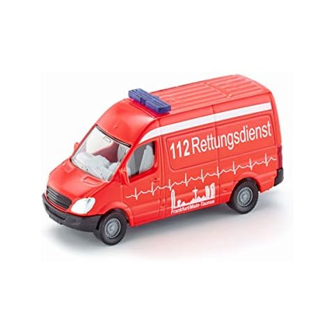 siku 0805, Ambulance, Metal/Plastic, Red, Versatile, Toy vehicle for children Cover
