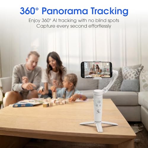 Image of M1 Foldable 3-Axis Gimbal Stabilizer | Advanced Gyroscope | Shake-Free Footage | Object Tracking | Panoramic, Time-Lapse & Slow-Motion | 2500mAh Battery | Ideal for Vlogging & Travel