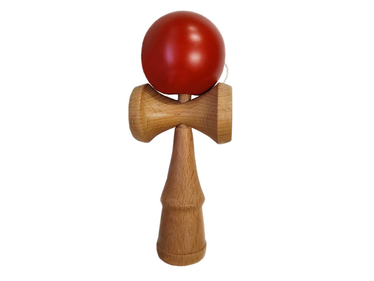 FAIRCRAFTCREATIONS Handcrafted Wooden Toy : Wooden Cup and Ball | Kendama Red (B0B831NZ25) Amazon Price History, Amazon Price Tracker