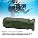 Senrusa Ear Equalization Training Tool Aluminum Alloy Ear Pressure Balance Auxiliary Practice Tool for Snorkeling Underwater Diving Beginner (Dark Green)