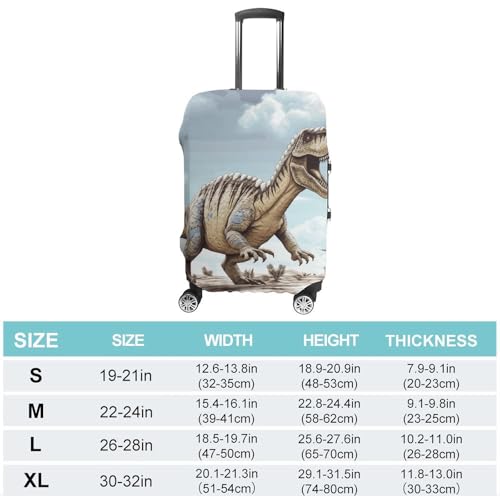 Travel Luggage Cover Suitcase Cover Suitcase Protector Dinosaur Walking Luggage Covers Washable Baggage Cover Elastic Anti-Scratch Suitcase Case Protector for Adult Personalized Suitcase Covers2