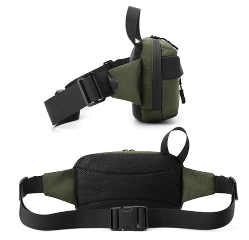 Image of Wildhorn Crossbody Sling Bag for Men | Compact Waist & Chest Bag | Water-Resistant Travel Fanny Pack with Adjustable Strap for Daily Use, Hiking & Outdoor Activities (Green)
