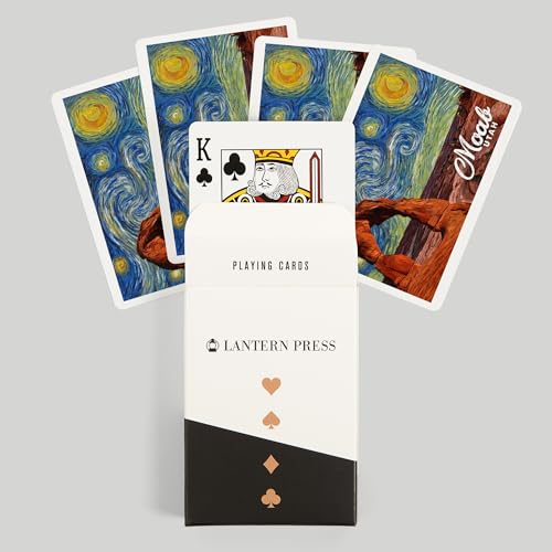 Lantern Press Moab Utah Starry Night Baraja de 52 cartas miniatura 6