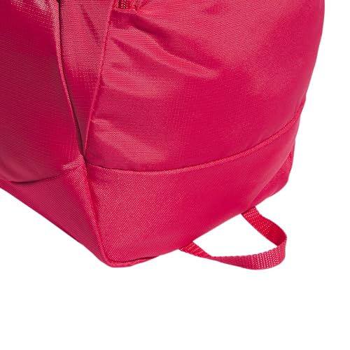 Image of adidas Defender 5 Duffel Bag for Sports, Gym and Travel, Power Pink /White, OSFA