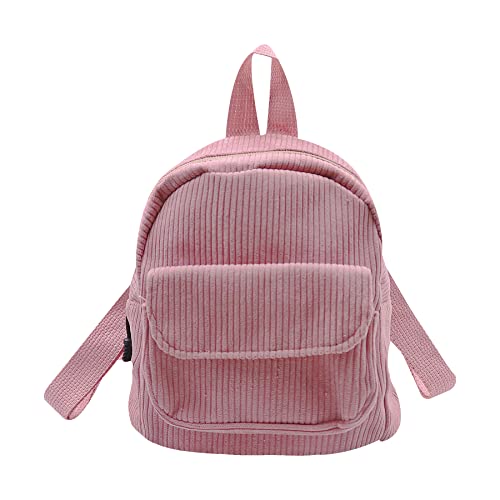 Image of Women Mini Corduroy Backpack Cute Shoulder Bag Purse Ladies Casual Satchel