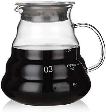 Glass Coffee Carafe, Standard Coffee Server for Pour Over Coffee Maker, Clear Coffee Pot, 800ml