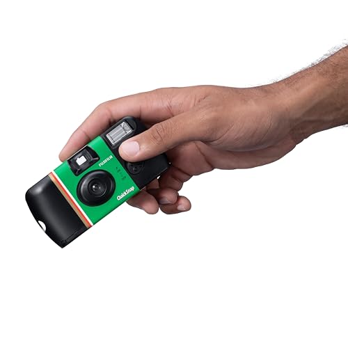Fujifilm QuickSnap Flash 400 Disposable Camera – 27 Exposures (KSA Version, 2-Year Warranty) – Disposable Camera with Built-In Flash