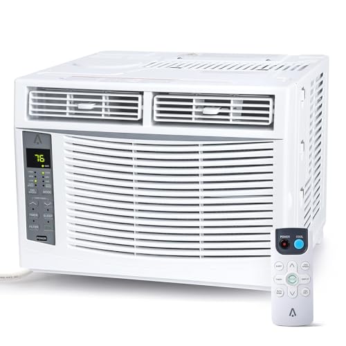 Image of 6000 BTU Smart Window Air Conditioner, WiFi Enabled AC Unit for Rooms Up to 250 Sq. ft., Energy Efficient with Remote & App Control, Timer, Ideal for Bedroom, Living Room, Office