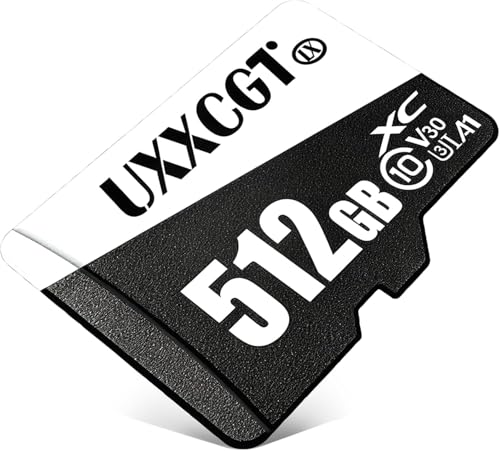 UXXCGT 512GB micro sdJ[h }CNSDJ[h f[^] 512GB [J[h microSDXC ~jSDJ[h SDϊA_v^[t