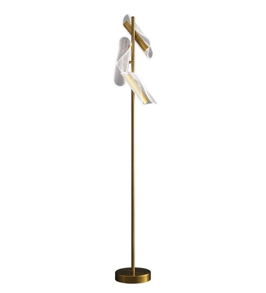 Standing Lamps Lampa Podłogowa LED Nordic Metalowa Stojąca Akrylowy Abażur Regulowana Głowica Lampy Podłogowe Do Salonu Sypialnia Podłogowa Salonu