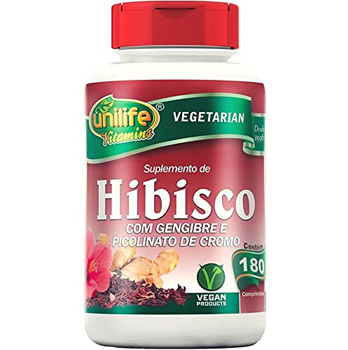 Kit 2 Hibisco com Gengibre 180 comprimidos Unilife