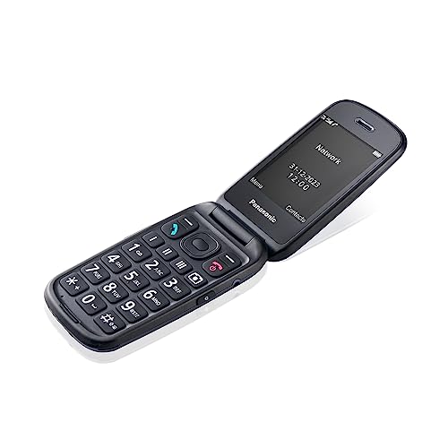 Panasonic KX-TU550EXC: Seniortelefon med 4G och stor skärm, blå