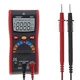 [Medición multifunción] El multímetro versátil es versátil y se puede usar para medir voltaje AC / DC, corriente AC / DC, resistencia, capacitancia, frecuencia, ciclo de trabajo, diodo y temperatura. Lea las instrucciones cuidadosamente antes de usar, preste atención al rango de medición de cada parámetro para evitar daños causados ​​por un uso inadecuado.