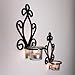 Hosley Iron Angel Wall Sconce Set - 7.68