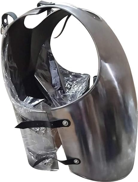 Medieval Steel Chest Armor Cuirass – Handcrafted Polished Steel Breastplate for LARP, Renaissance Faire & Costume.