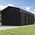 Real Relax 12x20 FT Heavy Duty Metal Carport Kits, Galvanized Steel Roof and Frame, Outdoor Canopy with Removable Sidewalls & Doors, Large Car Garage Shelter for Car, SUV, Truck and Tools, Gray