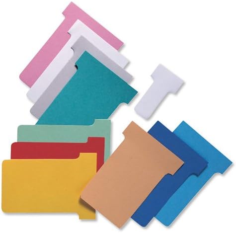 Nobo T-Cards Tab Top 15mm W124x Bottom W112x Full H180mm Size 4 Light Green Ref 32938924 [Pack 100]