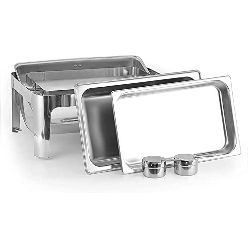 Chauffe-plats buffet 9L à couvercle rétractable pour un maintien thermique optimal
