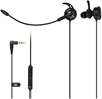 VINIK FONE DE OUVIDO GAMER PARA CELULAR VX GAMING FLEX COM MICROFONE DESTACÁVEL, Preto, Pequeno, 33056
